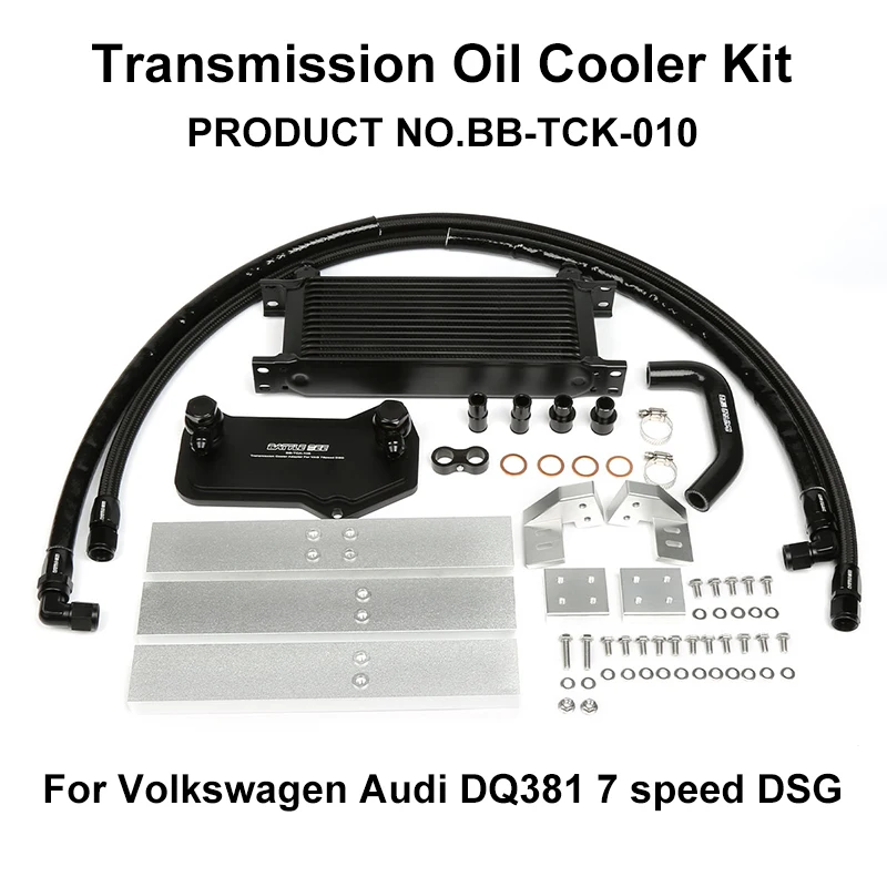 

For Volkswagen Audi VAG DQ380 DQ381 DQ500 7DSG Transmission Oil Cooler Kit Base Plate Sandwich Sistema BB-TCK-010