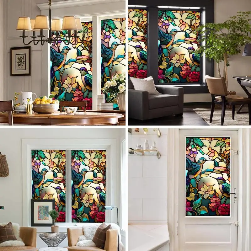 نافذة الخصوصية ملصقات الفيلم Artscape ماغنوليا نافذة الفيلم الفينيل للنوافذ الزجاجية الزجاج الملون نافذة الفيلم المنزل والحمام