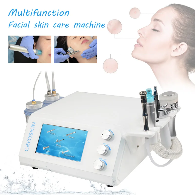 Home use 5 in 1 Hydra dermabrasion / diamond microdermabrasion oxygen peeling facial machine