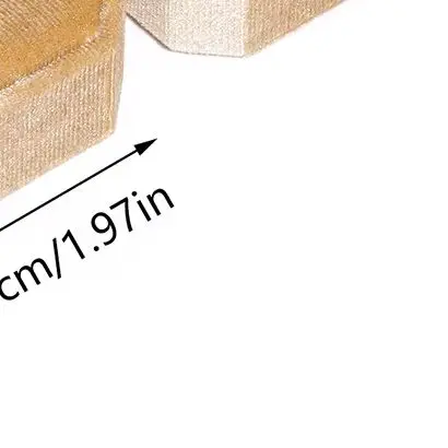 

1Pc Velvet Ring Box Double Ring Box With Detachable Lid 2 Slots Octagon Ring Display Holder Case For Engagement Wedding Proposal