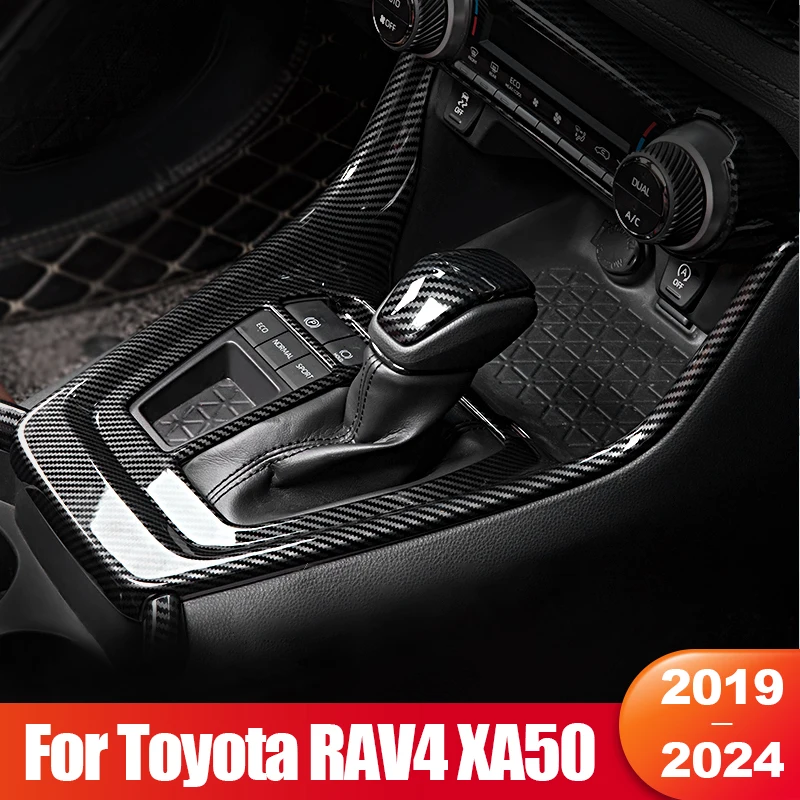 

For Toyota RAV4 XA50 2019 2020 2021 2022 2023 2024 RAV 4 Hybrid Car Gear Shift Panel Trim Cover Accessories LHD RHD