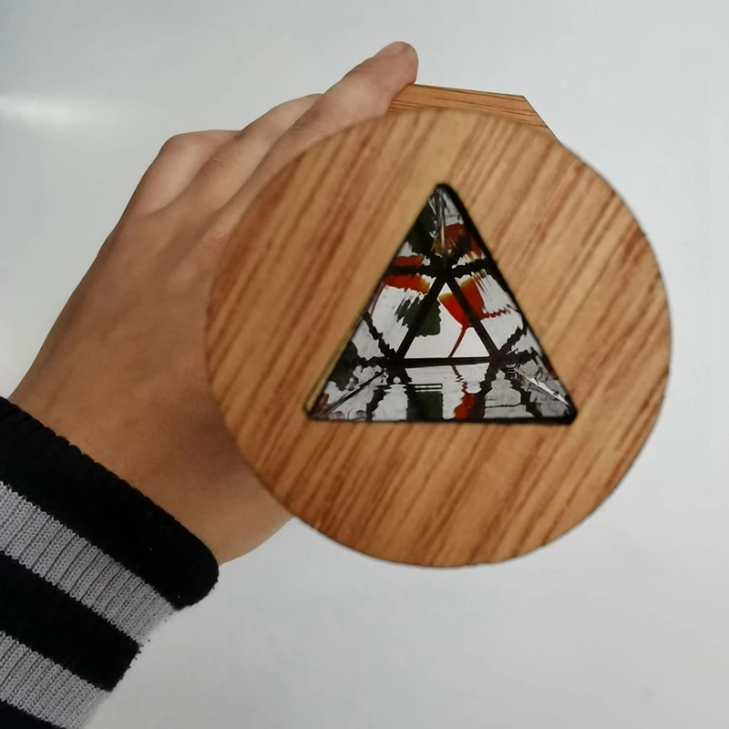 ชุดคาเลโดสโคปไม้ของเล่นคลาสสิกสำหรับเด็กชุดคาเลโดสโคปแบบโต้ตอบ