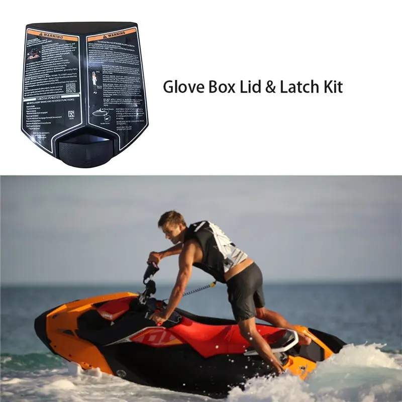 

Lid& Latch Kit Glove Box Door For Sea Doo GTI GTS 90 130 230 155 Wake 2011-2020- Glove Box Replacement Parts 269502140