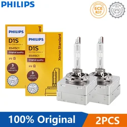 Philips 2pcs HID D1S 35W Xenon Standard Bulbs 4200K White Auto Lamps Original Car Headlight Germany Quality D1 ECE 85415C1, Pair
