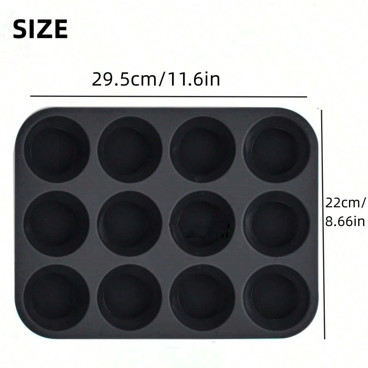 12 Holes Cupcakes Mold Non Stick Muffin Cupcake Silicone Mold Soap Chocolate Muffin Baking Pan Silicone Cake Mold Baking Tools