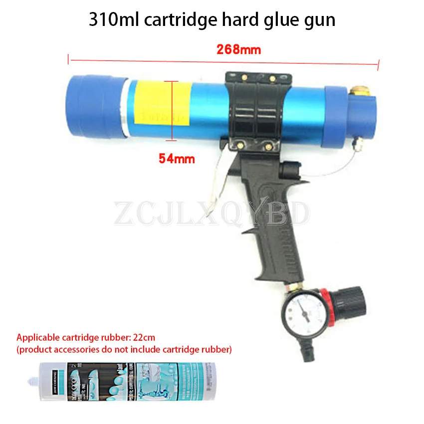 310ml Pneumatic Air Sealant Cartridge Gun Silicone Caulking Tool Caulk Nozzle Glass Rubber Grout Construction Tools