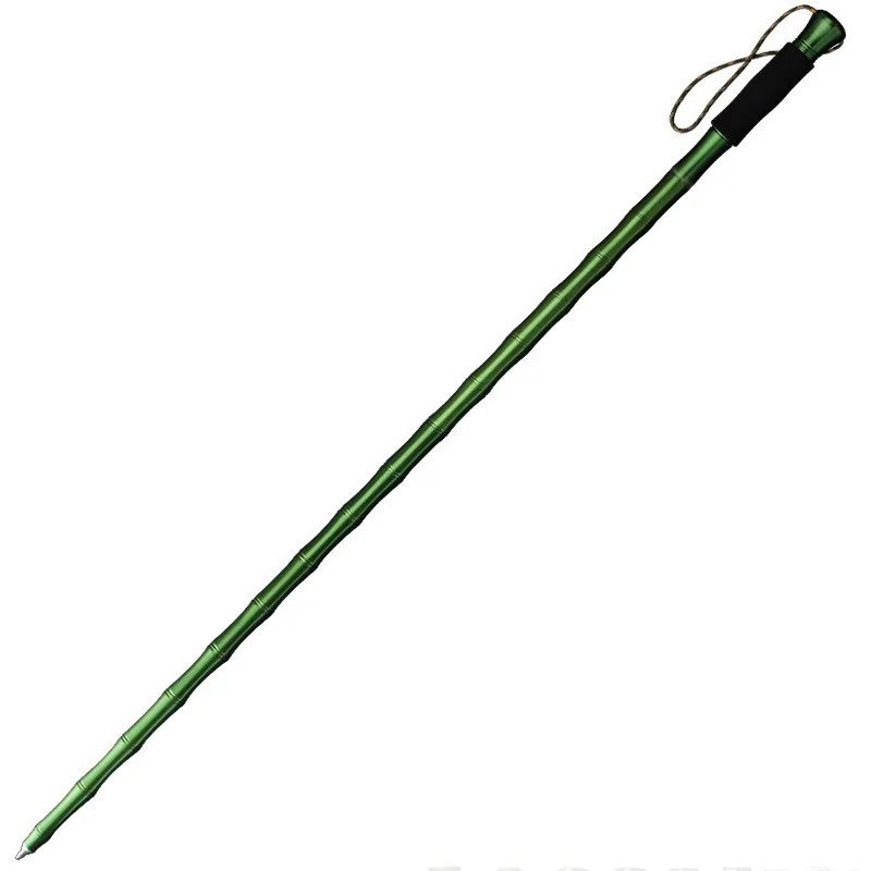 

Aluminum Alloy Outdoor Mountaineering Cane Folding Multifunctional Retractable Self-Defense Stick