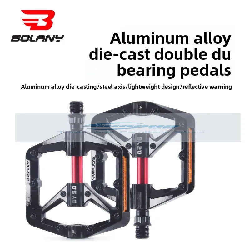 

Bolany Bicycle Pedals Dual DU Pelin Cycling Pedals Reflector Mountain Road Aluminum Cycling Pedals