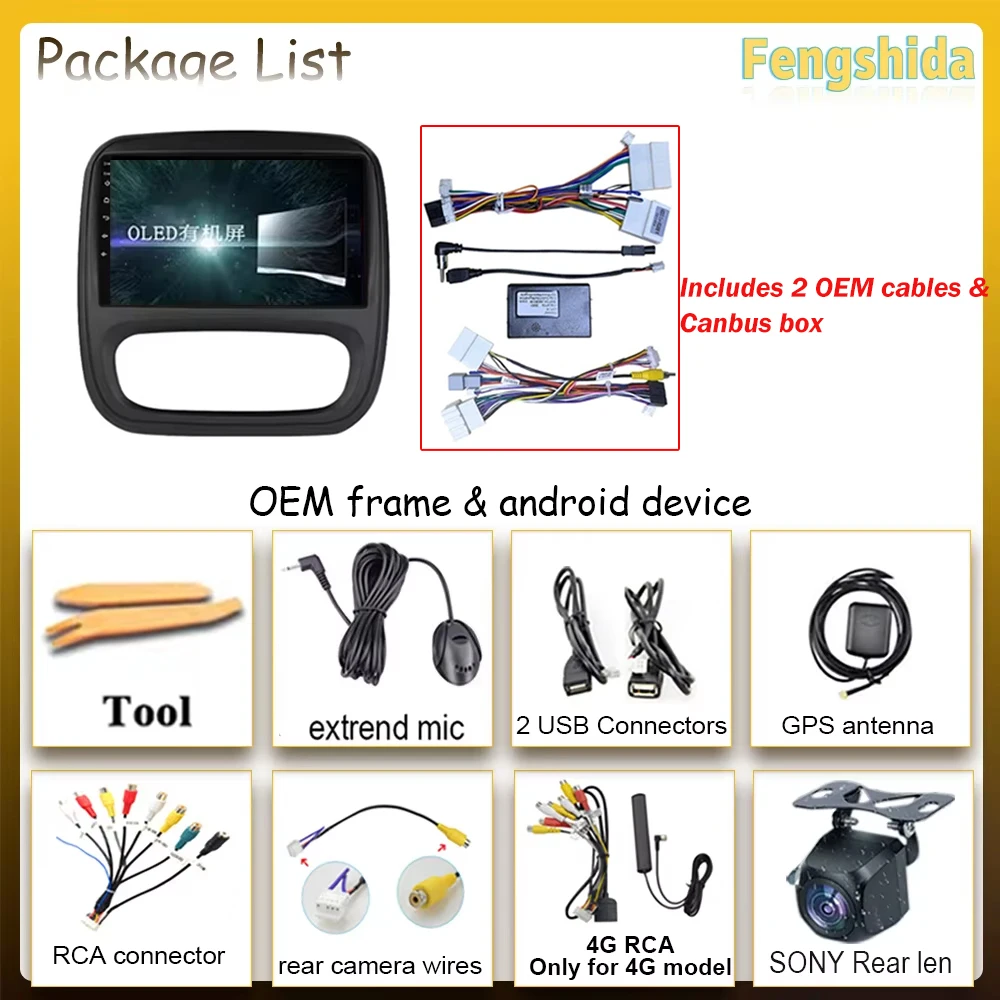 Car Radio For Renault Trafic 3 2014 - 2021 For Opel Vivaro B 2014 - 2018 Carplay Android Auto Stereo Multimedia 2din DVD 8core view 5