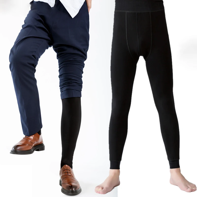 Fashion Thermal Underwear For Men Long Johns Thermal Pant Underwear Men Plus Size Warm Mens Leggings Long Pants Sleep Bottoms - Image 3