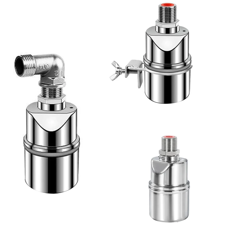 

Automatic Water Level Control Valve 1/2 Inch Stainless Steel Float Ball Valve For Tank Swimming Pool