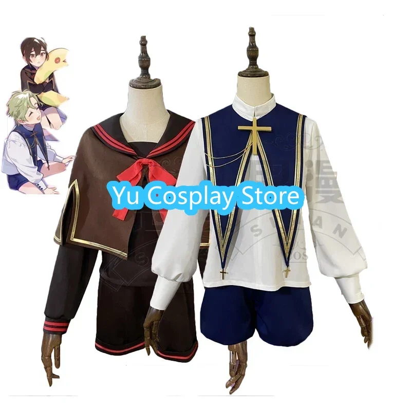 Game Nu: Carnival Kids Yakumo Olivine Cosplay Costumes Fancy Party Suit Top Pants Halloween Carnival Uniforms Custom Made