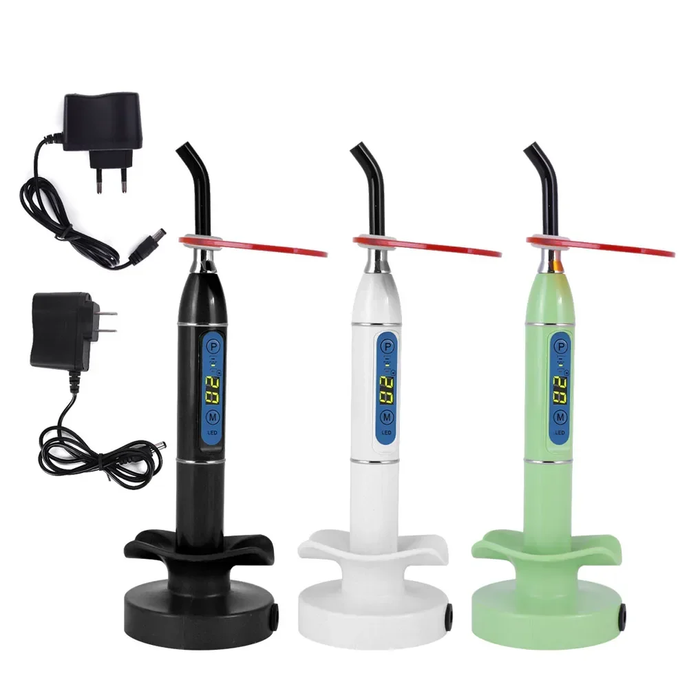 3 Colors 5W LED Dental Curing Light Lamp Machine Dental Equipment Teeth Whitening Big Power Cordless Wireless Curing Machine