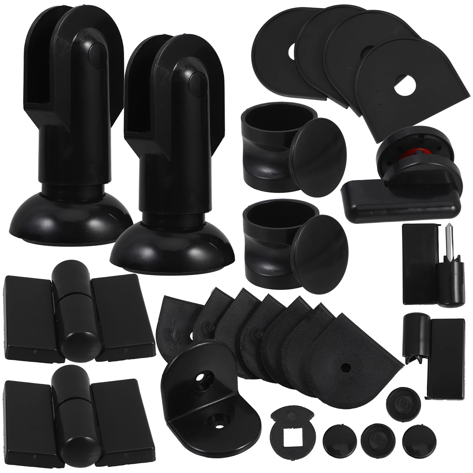 

1 комплект, 1 комплект, тяжелые ножки для туалета, оборудование для перегородки для ванной комнаты, аксессуары для перегородки для общественного туалета