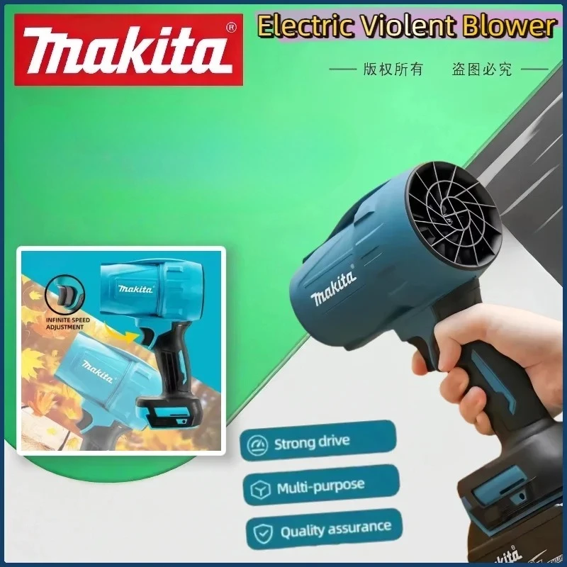 

Makita 30000RPM Cordless Wind Speed Turbo Violent Blower Turbo Jet Fan Electric Air Duster Rechargeable with Light Cleanin Tool