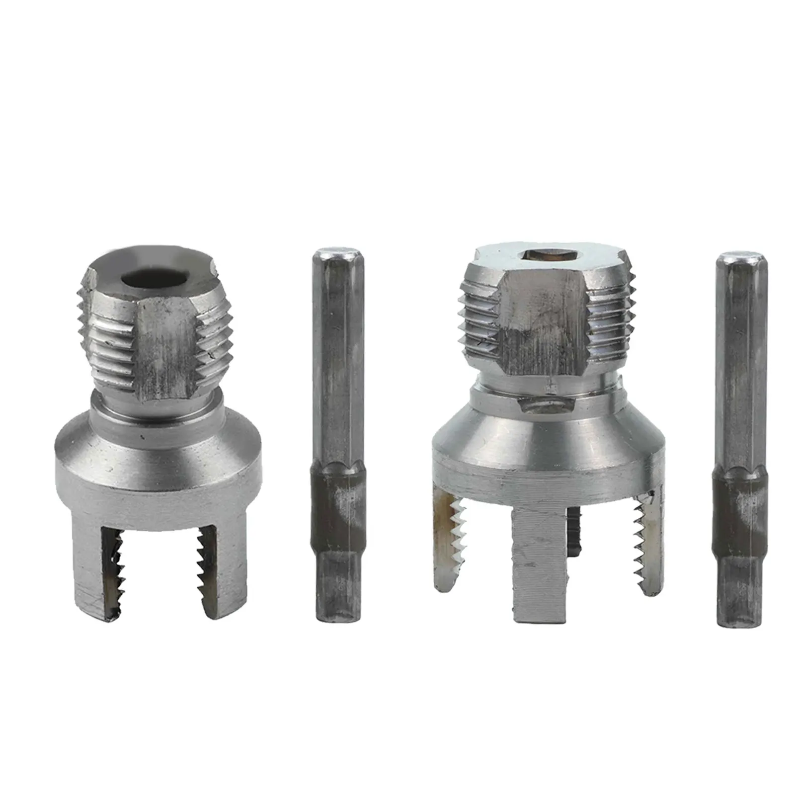 

Internal External Threading Thread Cutting Tool Integrated Design Plumbing Tool 2-piece Water Pipe Threader Quick Cut Tool