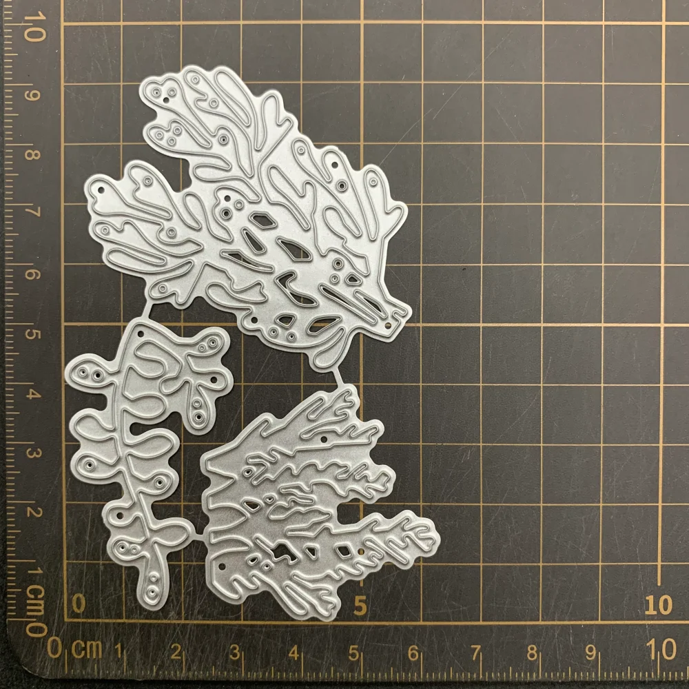 9 أنواع من الزهور والأشجار والفطر المعدني قطع يموت الإستنسل DIY بها بنفسك سكرابوكينغ النقش الزخرفية الحرفية يموت CutsTemplate #2