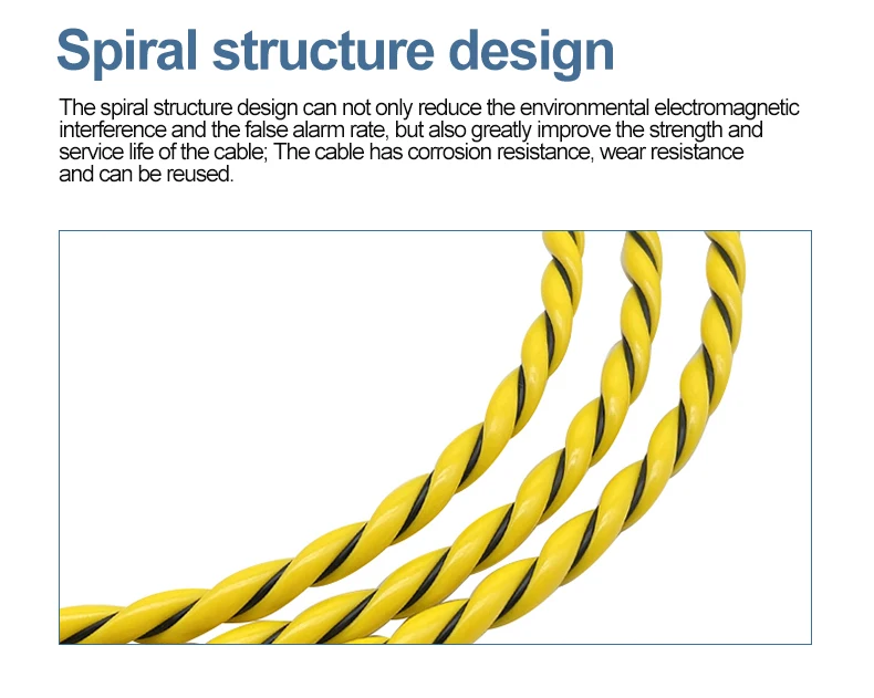 Non-Location Workshop 2-core Water Leak Detection Rope Leakage Sensing Cable Water leakage Leakage controller sensor cable