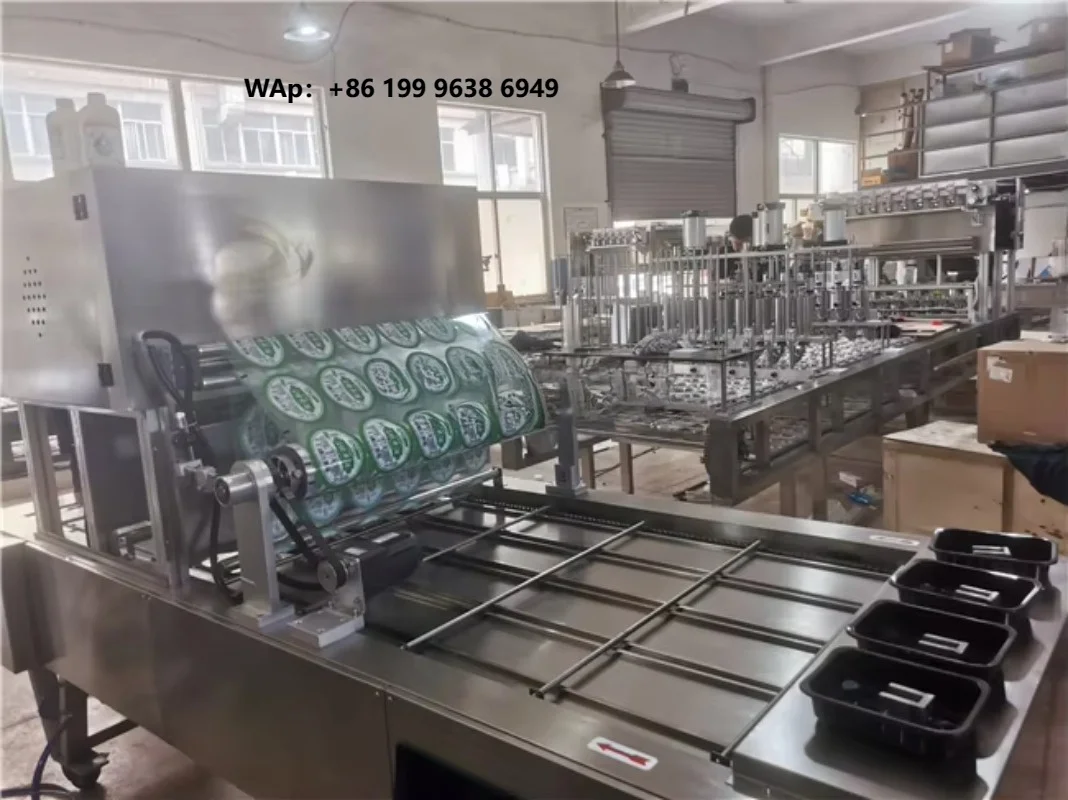 High Capacity Tea Cup Sealing Machine Vacuum Instant Food Trays Packing Machine Nitrogen Box Sealing Machine