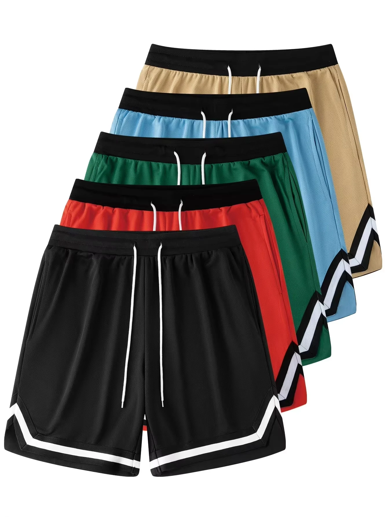 Letnia moda męska, sportowe szorty fitness, męskie spodenki do koszykówki, treningowe, do biegania, luźne…