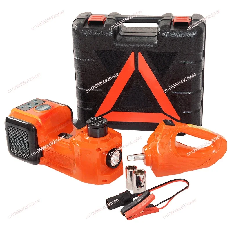 Electric Jack 12V Vehicle 5 Tons Hydraulic Tire Replacement Tool Air Pump Multi-function Vehicle Electric Wrench