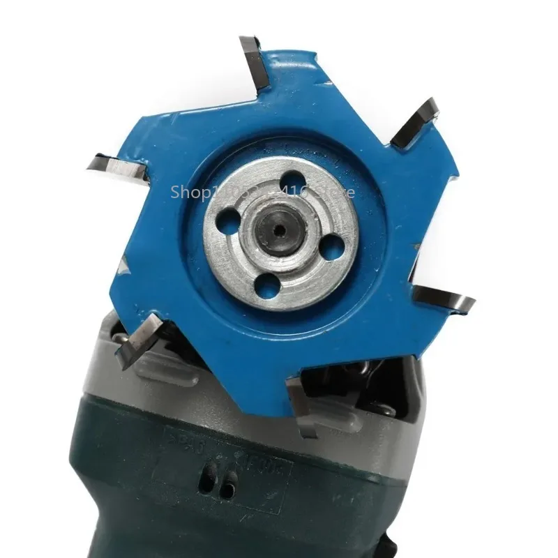 Hexagonal Blade Fillet Power Wood Carving Tool 16mm Aperture Angle Grinder Accessory for Woodworking Sculpting Polishing