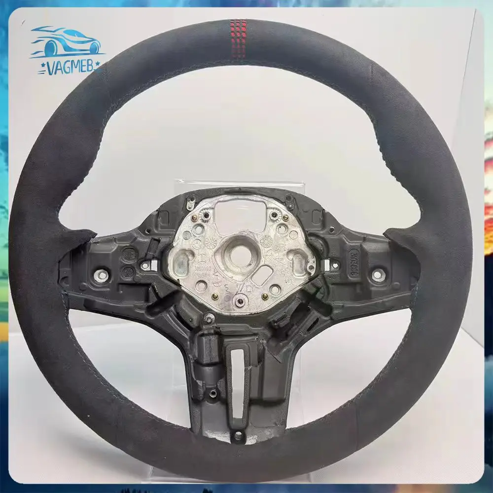 For BMW 1 3 4 5 Series F30 F31 F20 F35 F10 F11 F18 E90 E91 E92 E93 Red Strip Multifunctional Steering Wheel Assembly Alcantara