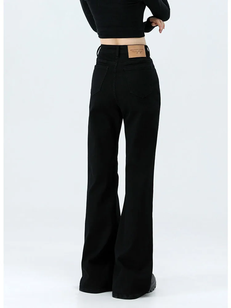 

High Waist Flared Jeans Women's Spring New Sle Slimming Loose Leggings Non-Matching Elastic Bootcut Long Pants Casual Cotto...