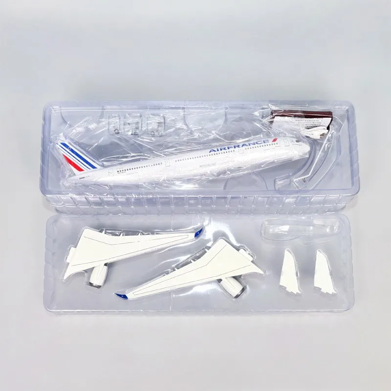 47cm Air France A350 Model Aircraft with Landing Gear Wheel Resin Diecast Machine Collected Model Building Kits Plane Toys view 6