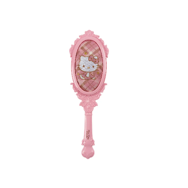 Sanrio Hello Kitty Retro Plaid Air Cushion Hair Brush - Portable Detangling Styling Tool for Kids, Travel, Gentle Hair Care