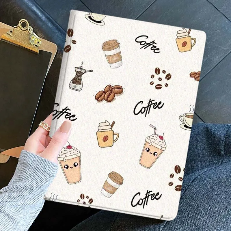 Cartoon Coffee Soft For Huawei Honor Pad 9 8 7 6 V9 V8 V7 X9 X8 X7 GT2 GT 3 5 10  Pro Inch Tablet Case