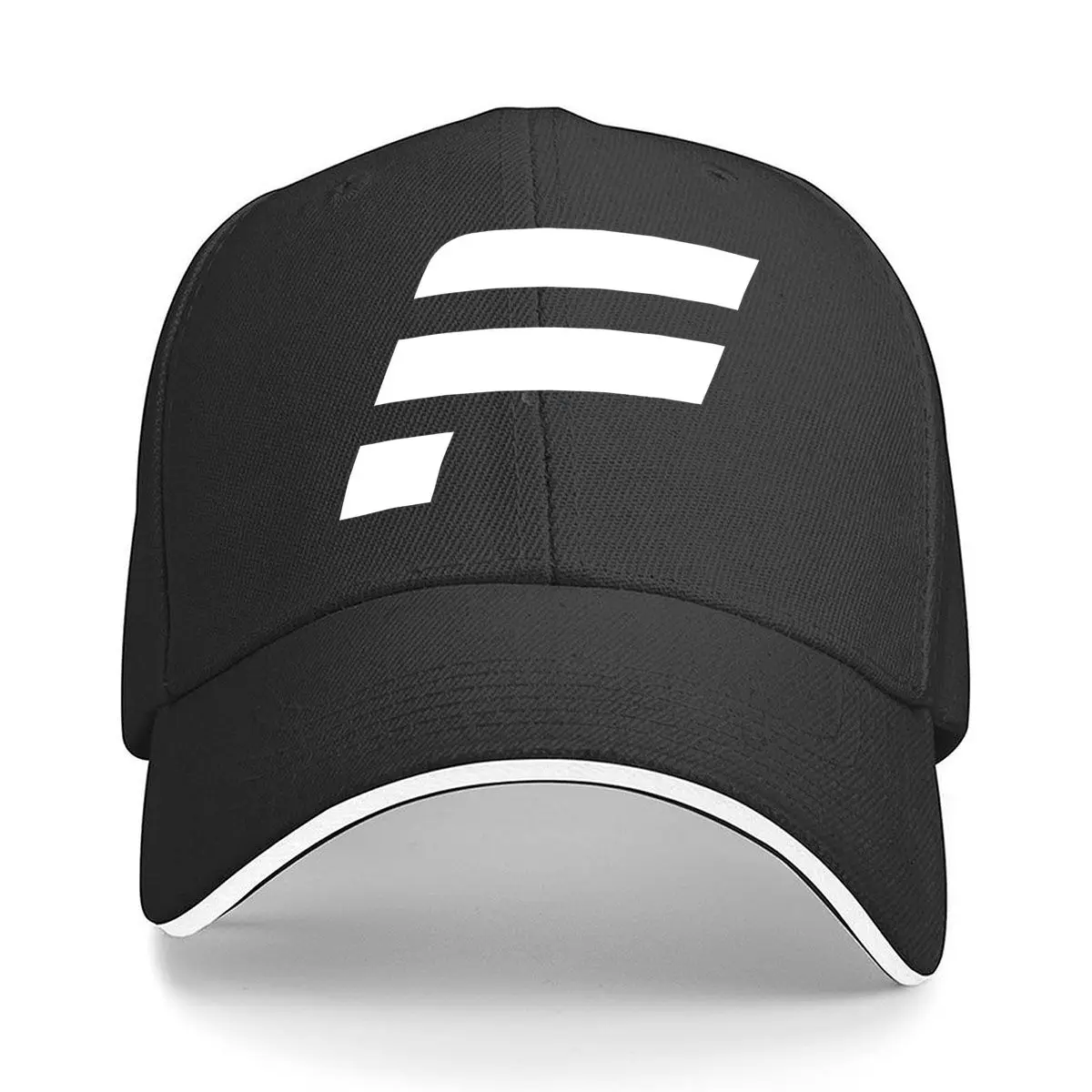 Minimal Blank White Design_2 Sandwich Baseball Cap
