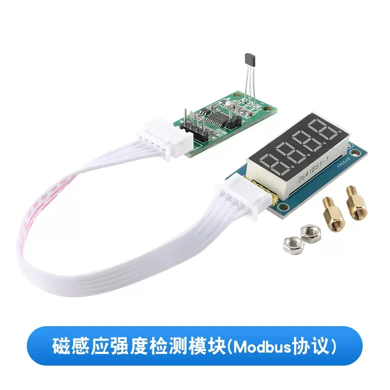 Módulo Sensor Hall com Display Digital, Campo Magnético, Detecção de Sensibilidade, Bare Board, Protocolo ModbusAT