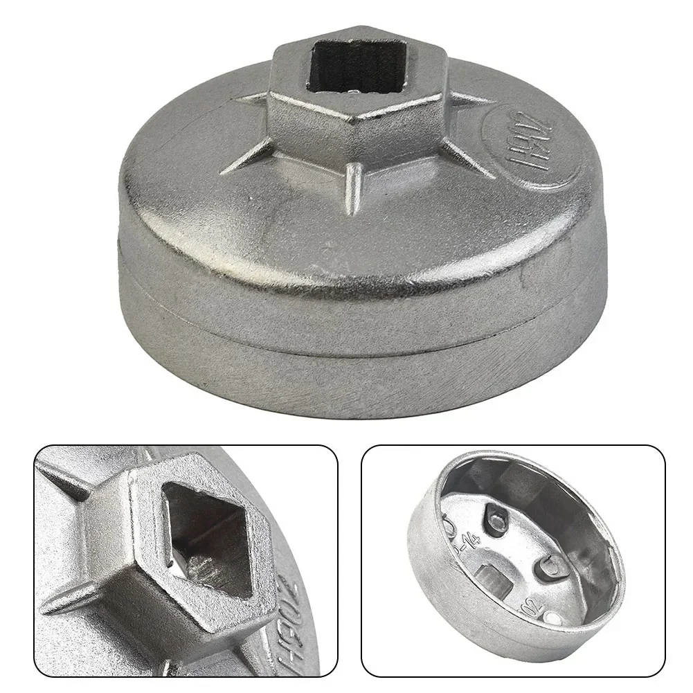 Chave de Tampa do Filtro de Óleo de Flauta Ferramenta Removedora de Soquete para Mazda Fengshen 901 902 903 904 65 67 74 79 mm 14 15 Chave de Filtro de Máquina