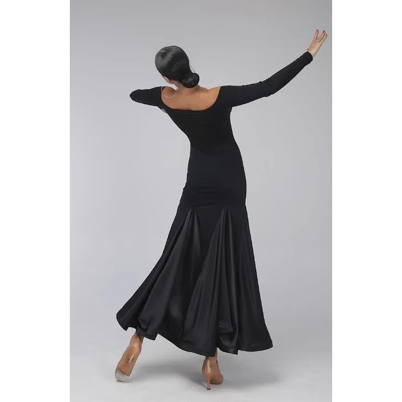 Traje moderno personalizado para mujer adulta, falda larga, ropa de rendimiento, vestido de baile de salón, vestido de mujer