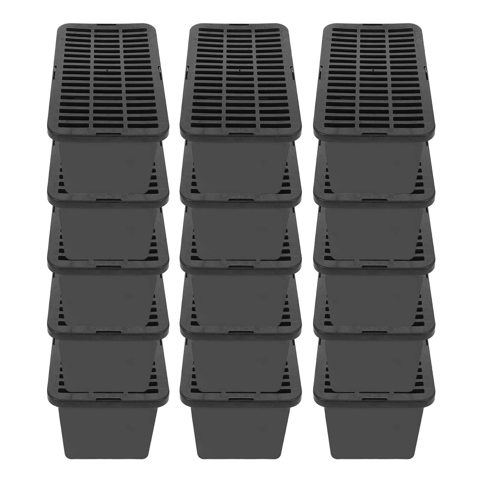 

15Pcs Plastic Reptile Terrarium Portable Pet Carrier Box with Lid for Gecko Lizard Turtle Hamster Small Pets Breathing