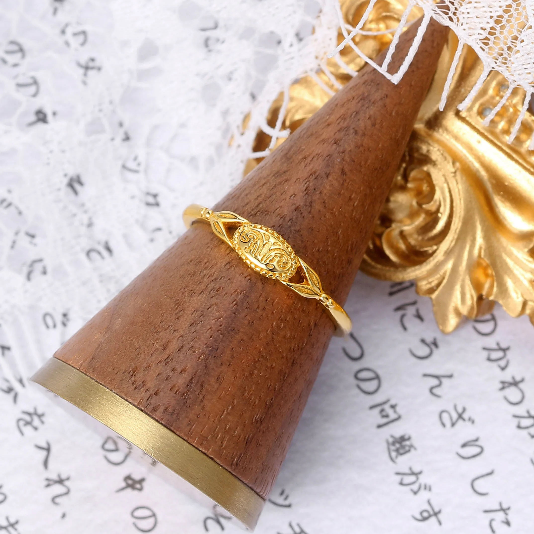 LAMOON 925 Silver Ring For Women Totem Vintage Bijou Ring Natural Moonstone Gemstone 14K Gold Plated Rings Fine Jewelry LMRI116