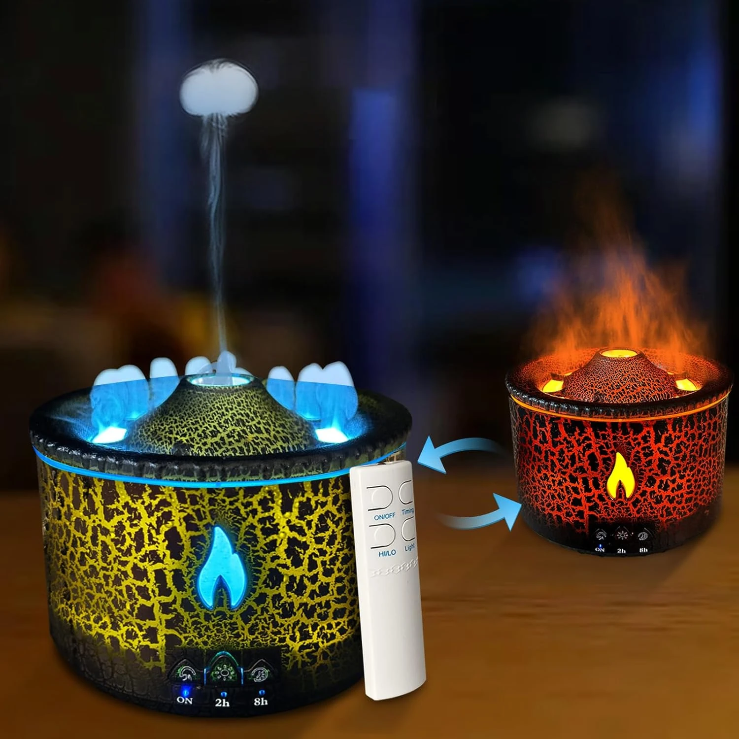 Transform your living space with the sophisticated and modern Volcano aromatherapy diffuser. Immerse yourself in its tranquil an