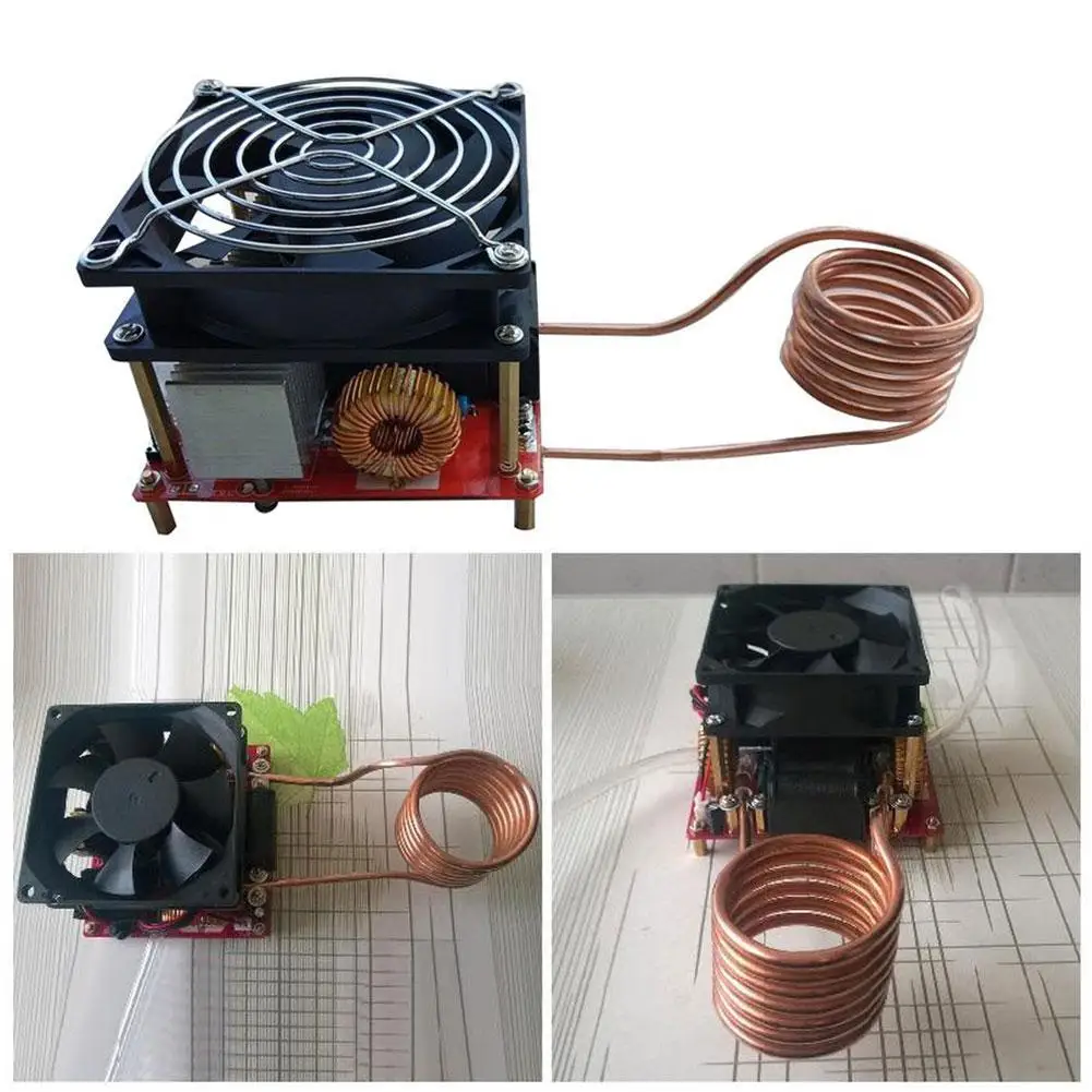 1000W ZVS Induction Heating Plate Board Kit Heater Cooker Coil Tube Low Voltage Induction Heating Board Power Supply Module