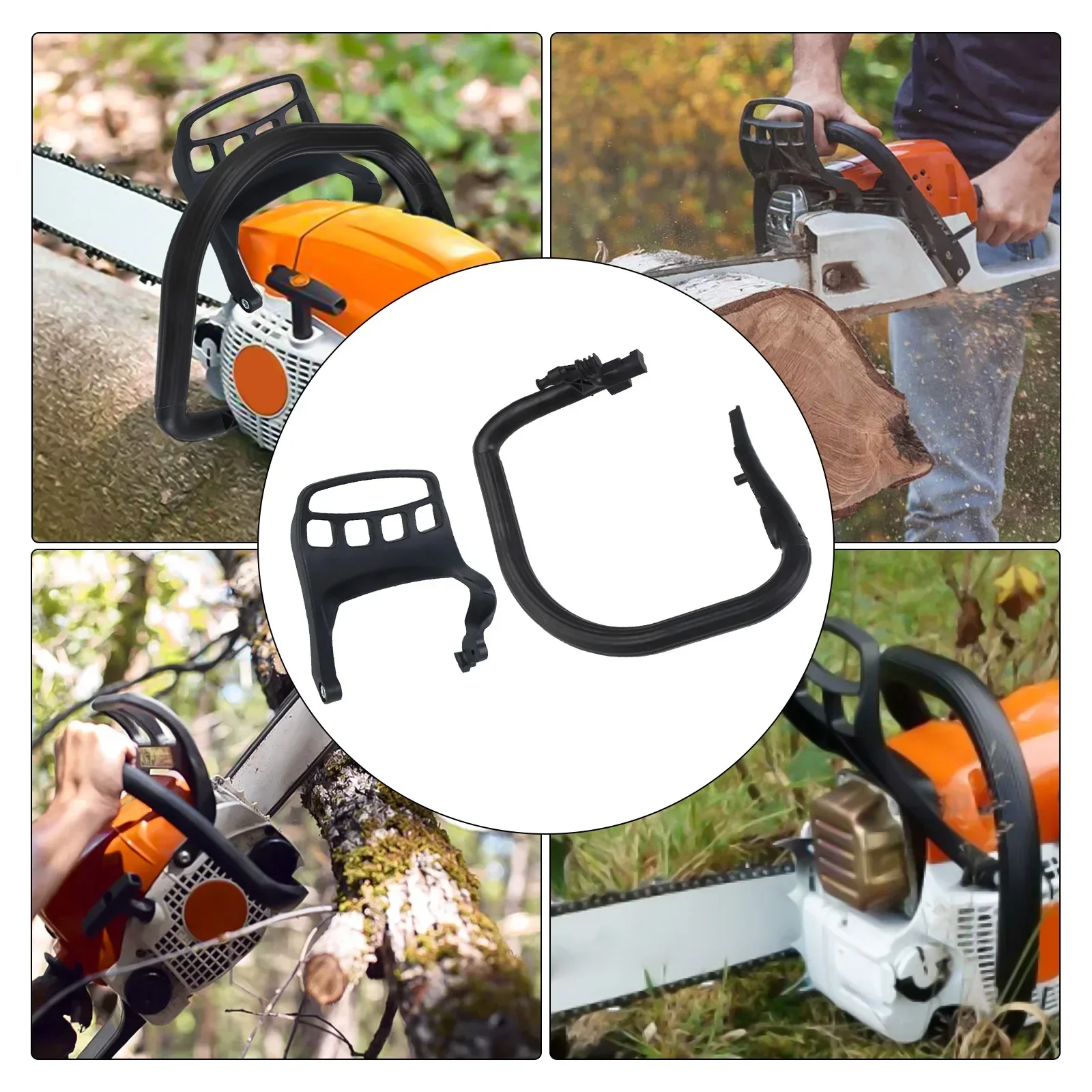 

Быстросъемные ручки бензопилы, совместимые с популярной серой, включая MS362, MR931 и MR400, обеспечивающие простоту использования.