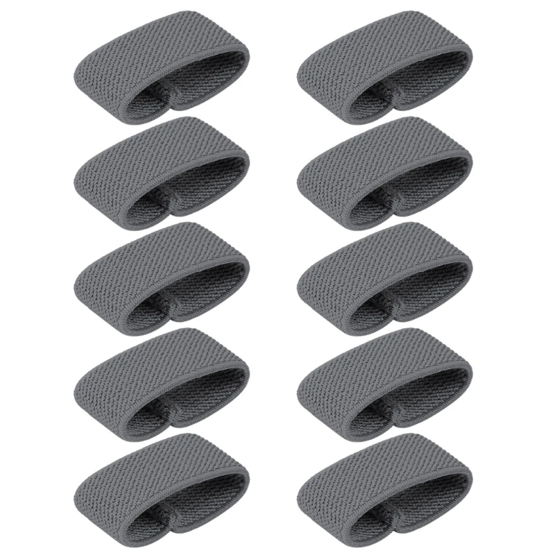 10 Pcs Elastic Nylon Tactically Belt Loop Keepers Belt Keepers Belt Backpack Straps Holder for 1.5 Inch Wide Belt/Strap