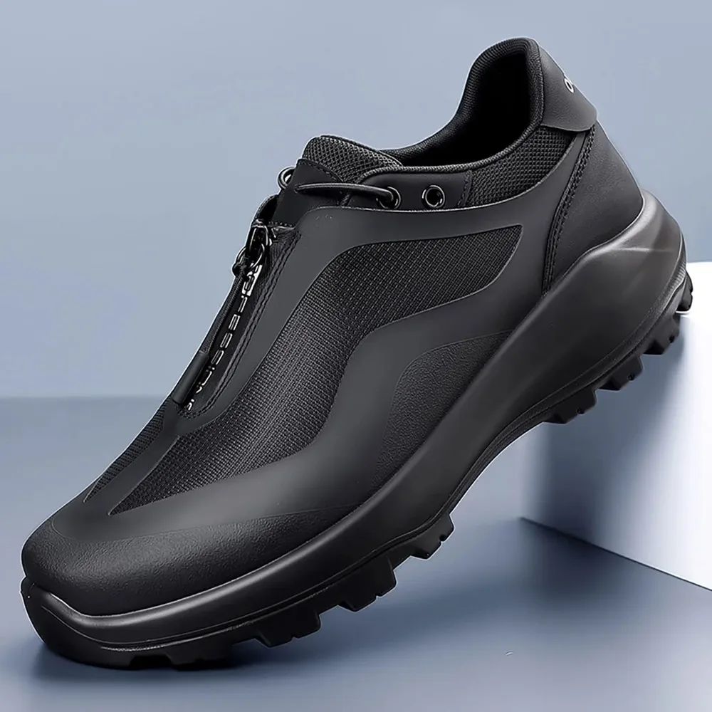 

Мужская легкая повседневная обувь без галстука Sport oes 2022, мягкая уличная обувь для отдыха с застежкой-молнией, дышащая