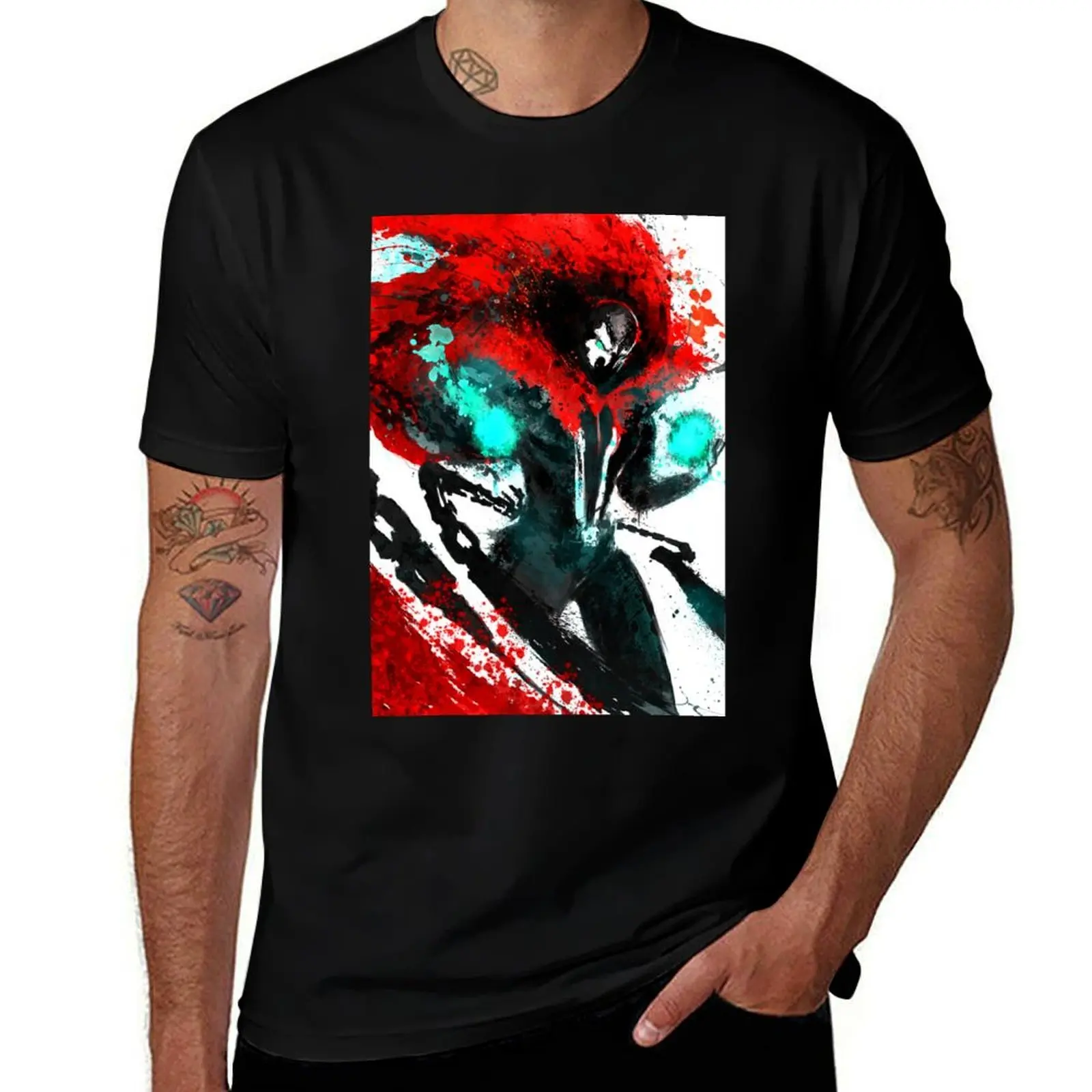 Spawn splatter art T-Shirt Basic Breathable Solid Color T-Shirt