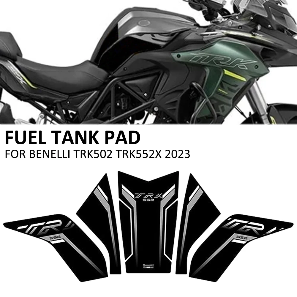 Motorcycle Anti Slip Fuel Oil Tank Pad Side Knee Grip Decal Protector Sticker Pads For Benelli TRK502 TRK552X TRK 502 552X 2023