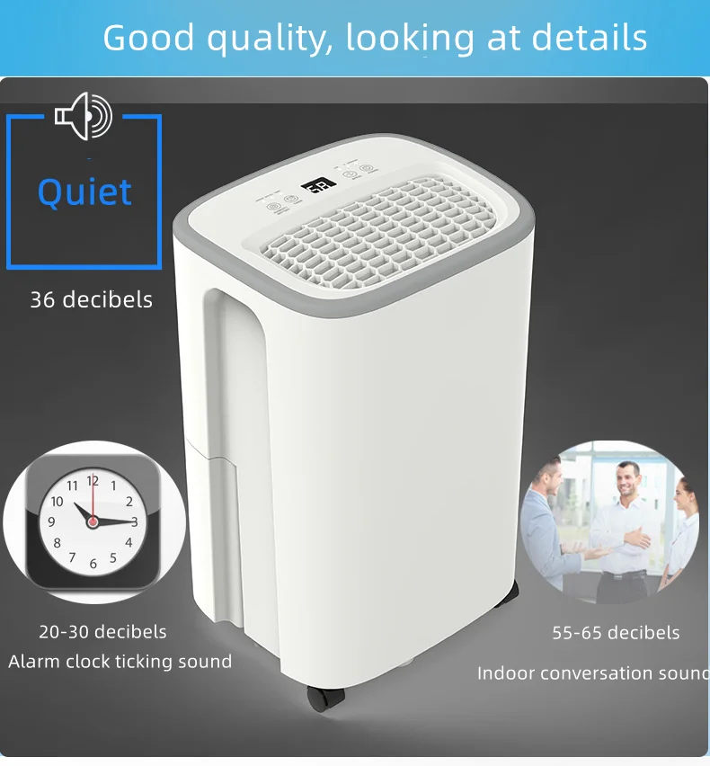 Moden Temperature Control Intelligent One Touch 3 In 1 16L/D Small Air Drying Dehumidifiers