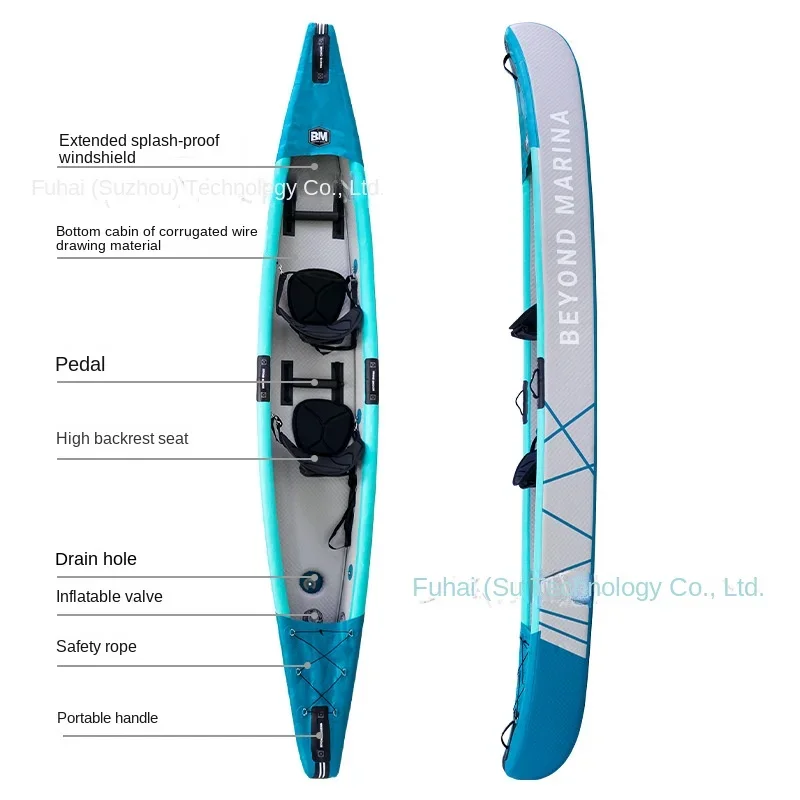 더블 브러시 풍선 고무 카약 보트, 3 더블 브러시 풍선 카누 낚시 보트, 조정 카약 보트