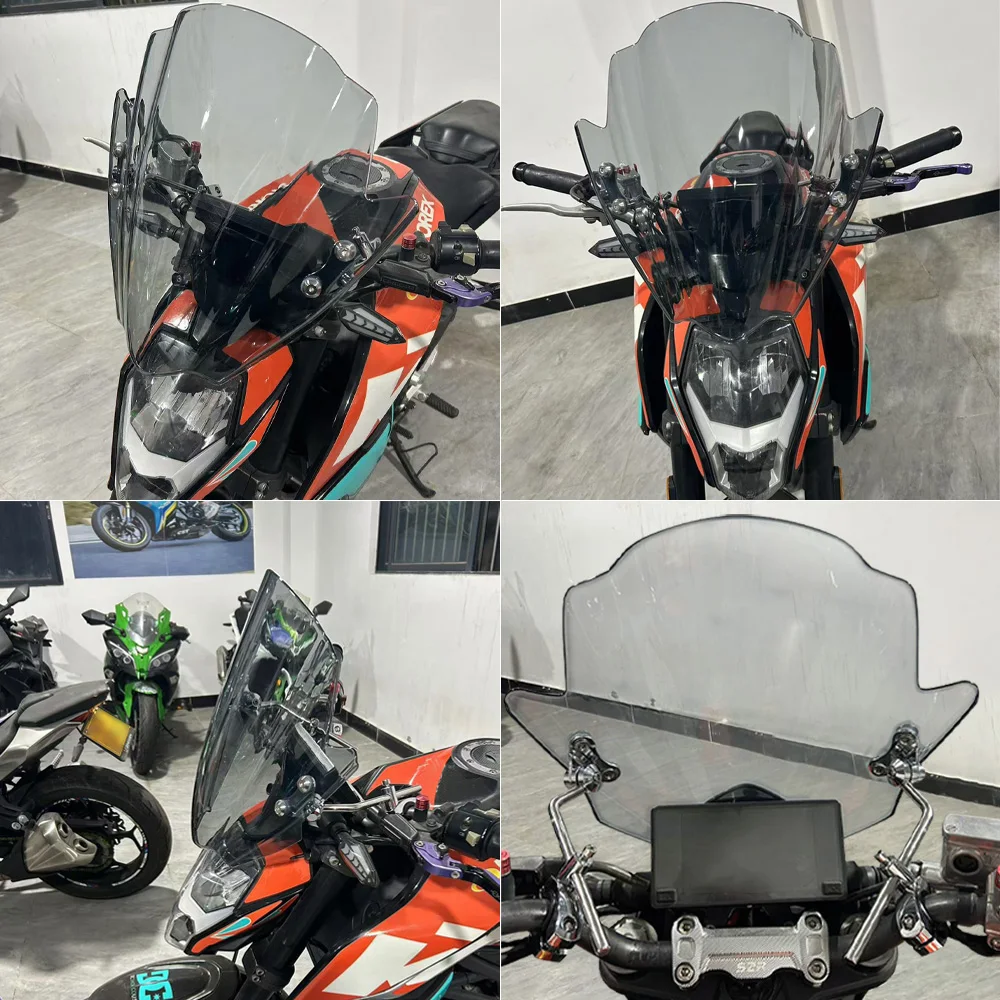 

For Royal Enfield Bear 650 New Universal Windshield Covers Motorcycle Windscreen Adjustable Windscreen 22MM 25MM 28MM