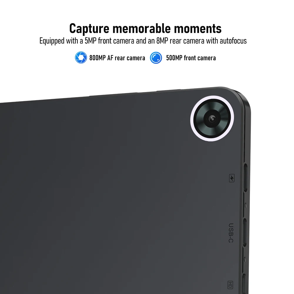 Zwide Tablet 2 em 1 leve e conveniente de 10,95 polegadas N150 para viagens de negócios, trabalho de escritório e entretenimento