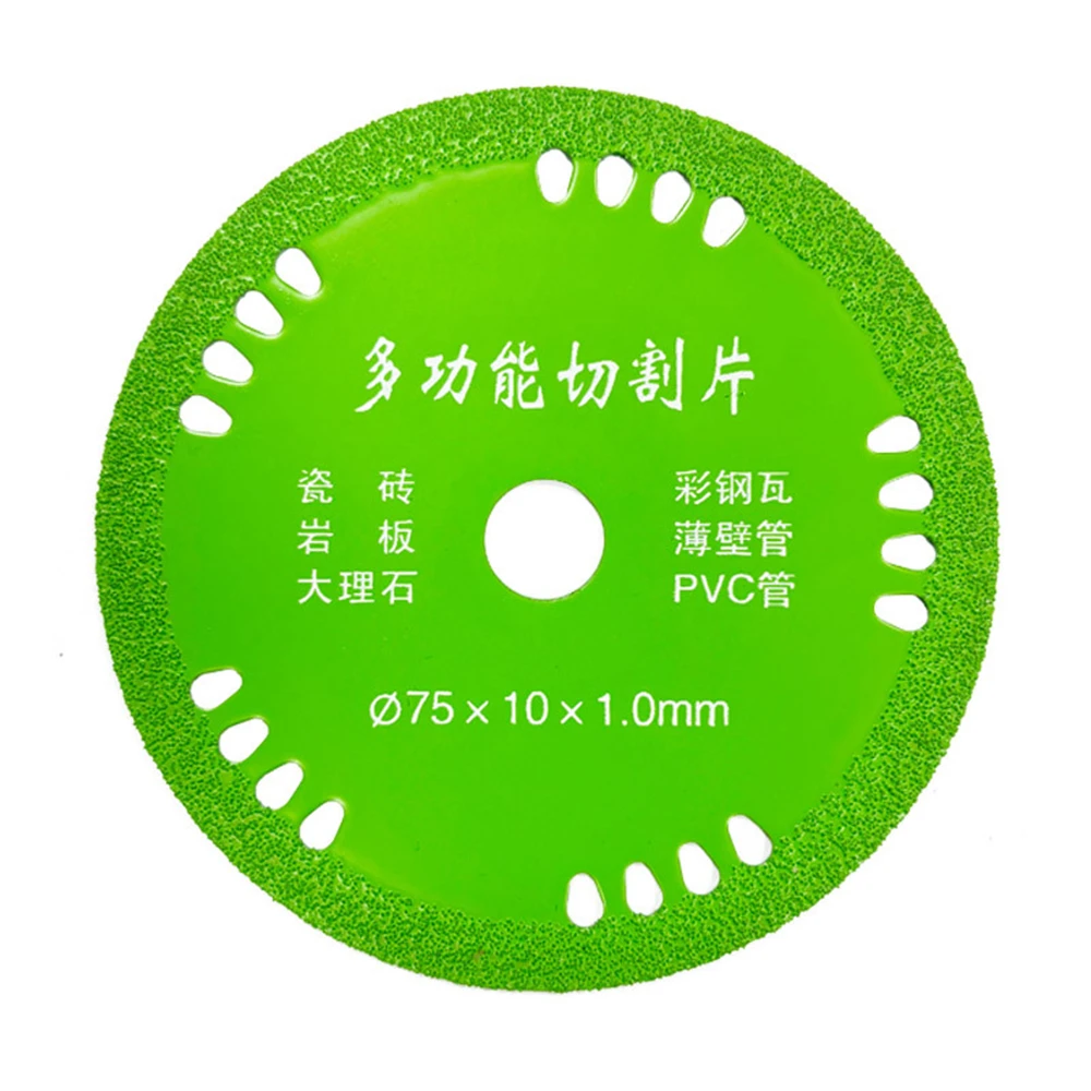 75mm Glass Cutting Discs 3 Inch 10mm Diamond Marble Saw Blades Jade Crystal Wine Bottles Grinding Cutting Grinding Discs Tools