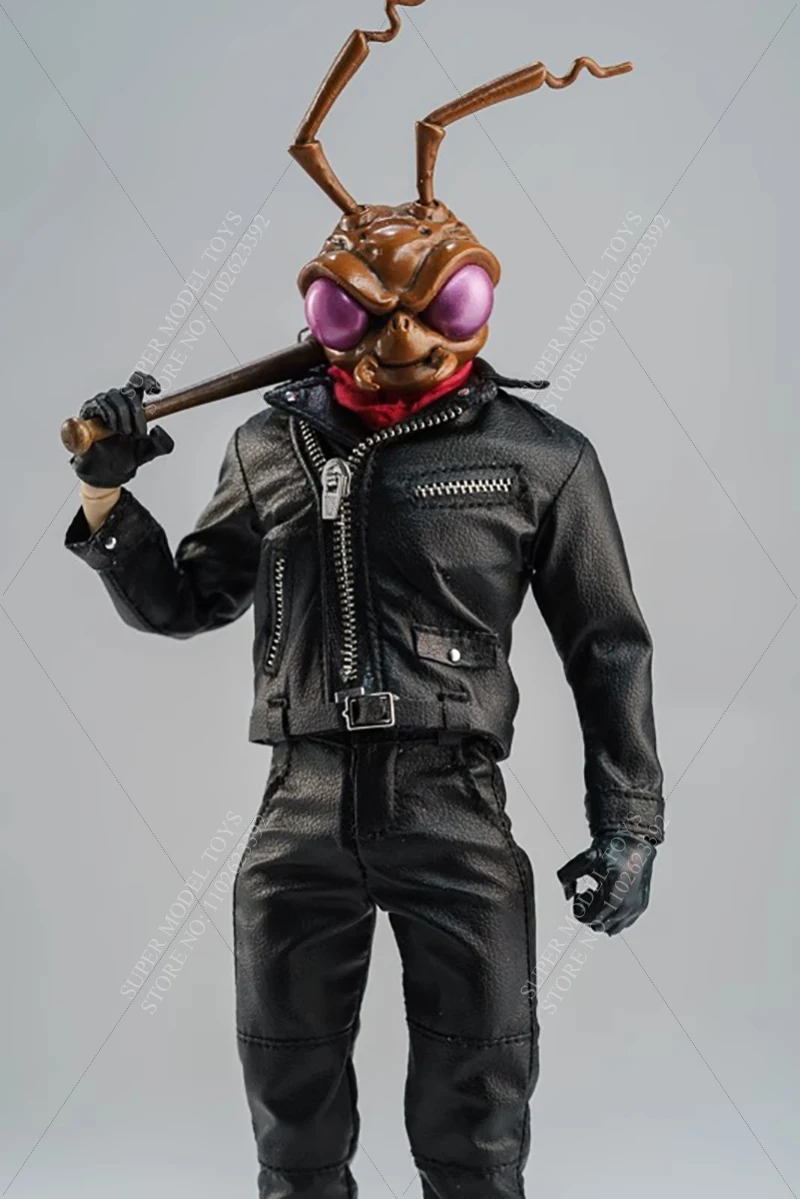 Vêtements de soldat masculin, échelle 1/12, ensemble veste en cuir de moto Punk, pantalon de couleur unie adapté à une poupée figurine d'action de 6 pouces, en Stock